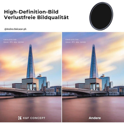 K&F Concept Nano-X 52mm ND1000 Graufilter Slim Neutral