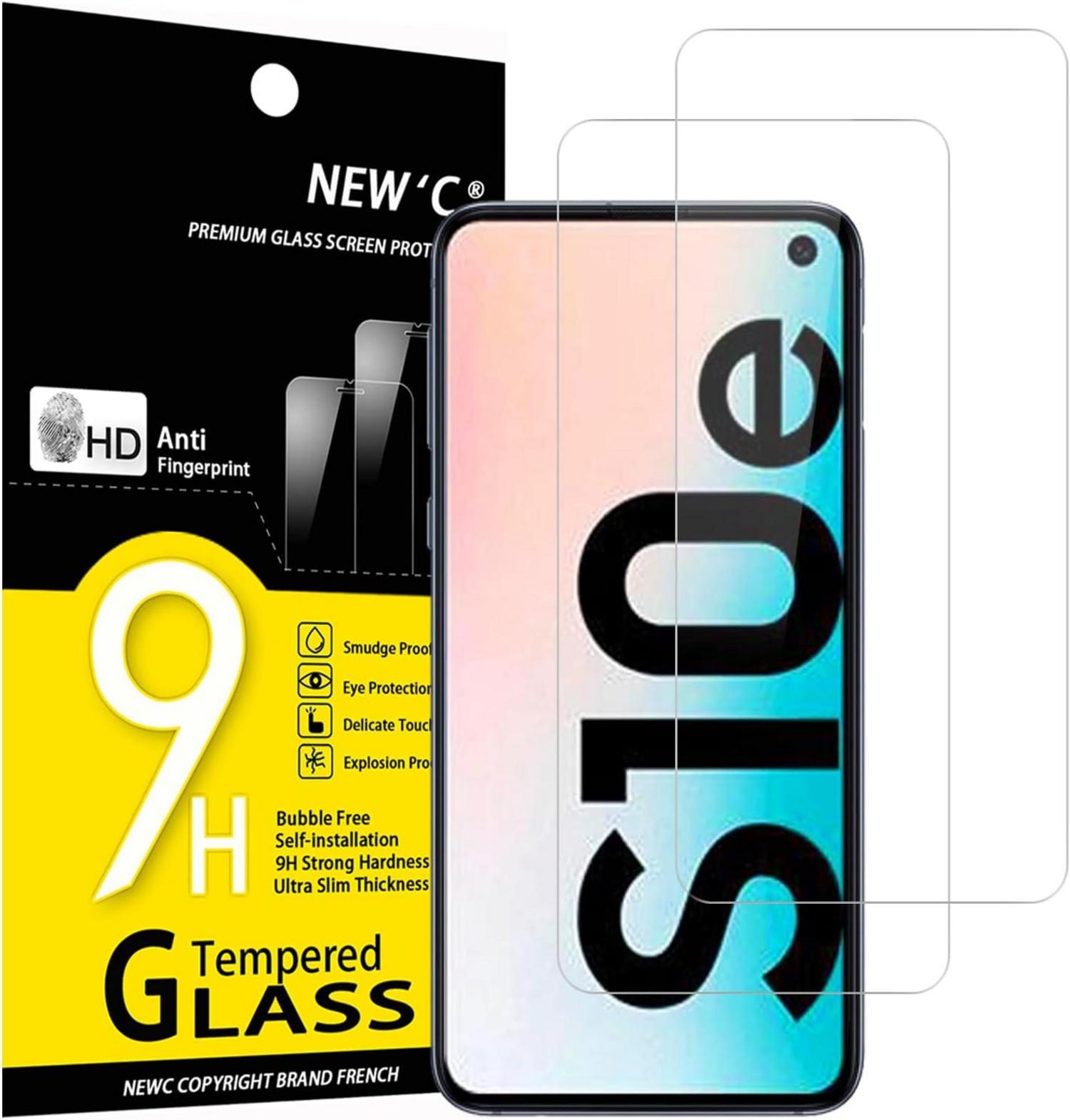 Panzer Schutz Glas Samsung Galaxy S10e 2 Stück 9H Härte HD 0.33mm