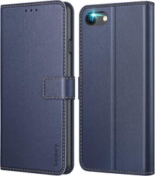 iPhone SE 2022 5G/SE 2020 Leder Handyhülle Kartenschlitzen