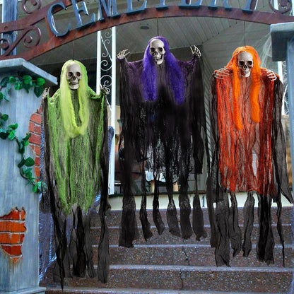 JOYIN Halloween Sensenmann Deko Set 3 Stück 90 cm Gruselig