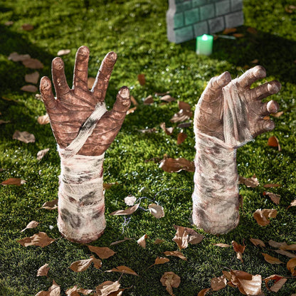 JOYIN Halloween Zombie-Arme Rasenpfähle Gruselige