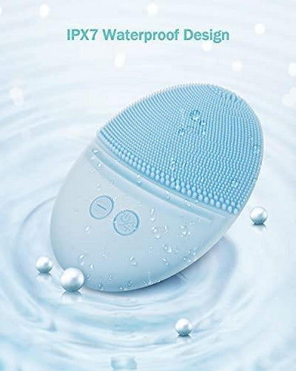 EZBASICS Wasserdichte Gesichtsreinigungsbürste Ultraschall Blau