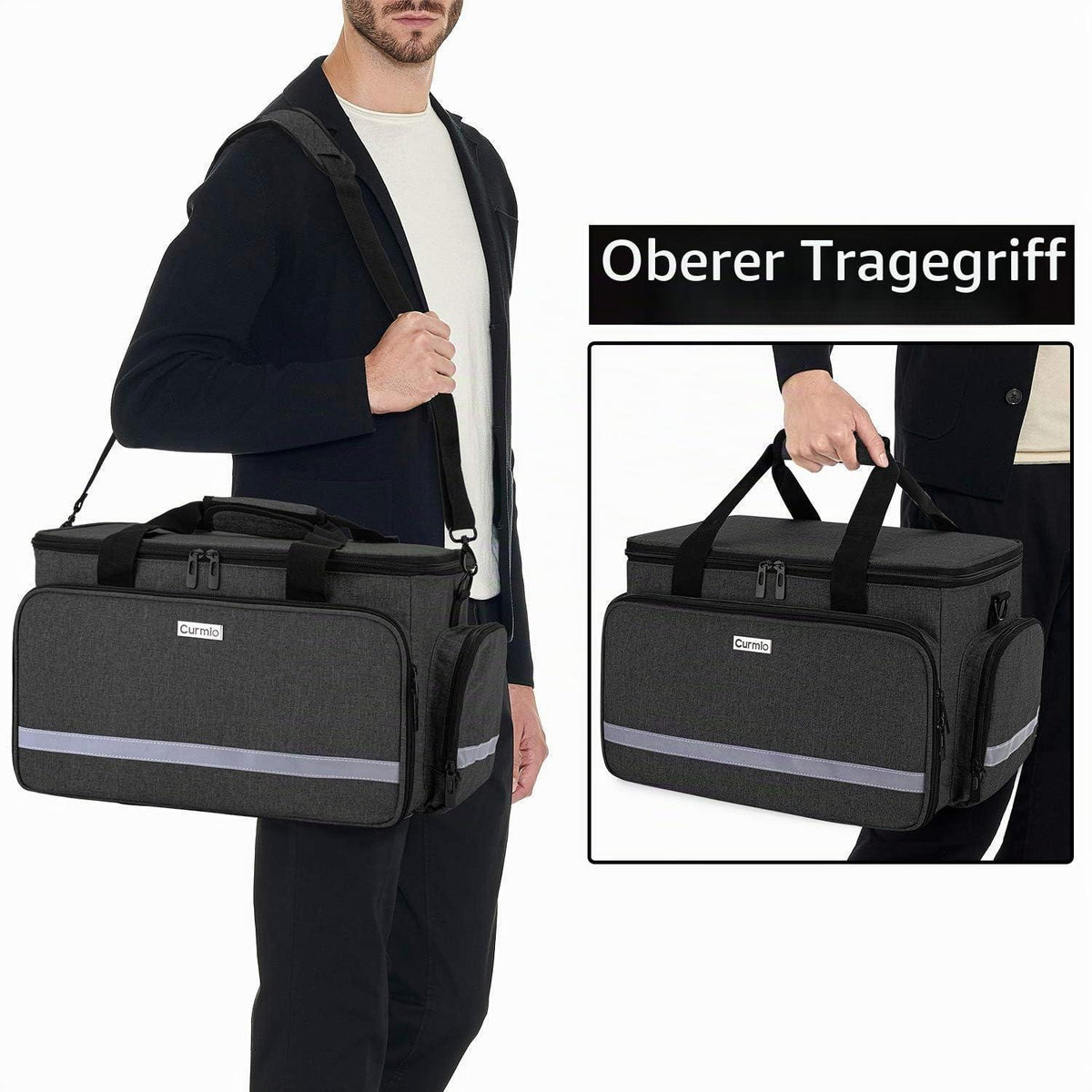 Tragbare Medizintasche für Erste Hilfe – Schwarz