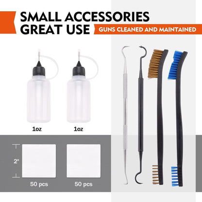 BOOSTEADY Gun Cleaning Kit Reinigungsset für Pistole Gewehr Schrotflinten