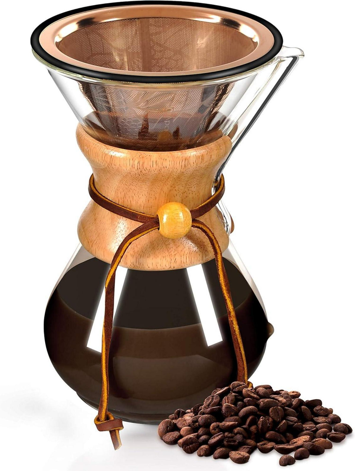 Edelstahl Kaffeefilter passend für Chemex Hario Bodum - Wiederverwendbarer
