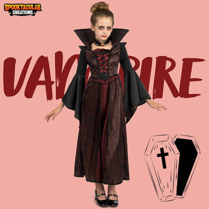 Spooktacular Creations Royal Vampire Costume Set for Girls