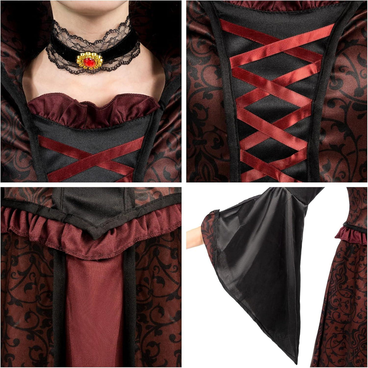 Spooktacular Royal Vampire Halloween Costume Set Girls Party