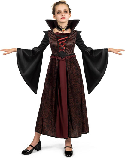 Vampir Kostüm Mädchen Halloween Verkleidung Party XL 12-14 Jahre