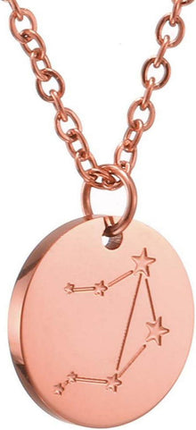 Sternzeichen Kette Gold Edelstahl rosegold Waage