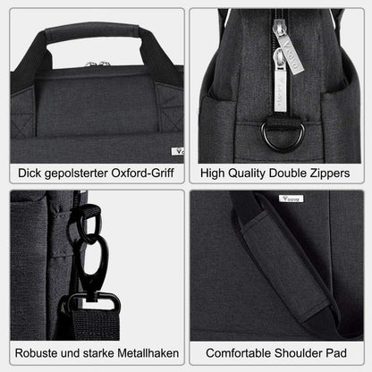 Voova Laptop Tasche für 17-17,3 Zoll, 30% mehr