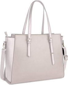 Handtasche Damen Schwarz Groß Elegant 15.6 Zoll Leder Umhängetasche