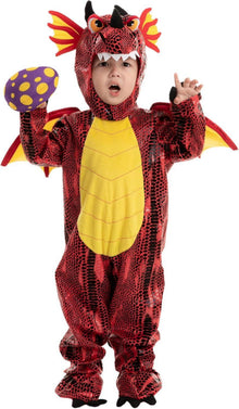 Kinder Drachen Halloween Kostüm für Jungen Mädchen 5-7 Jahre
