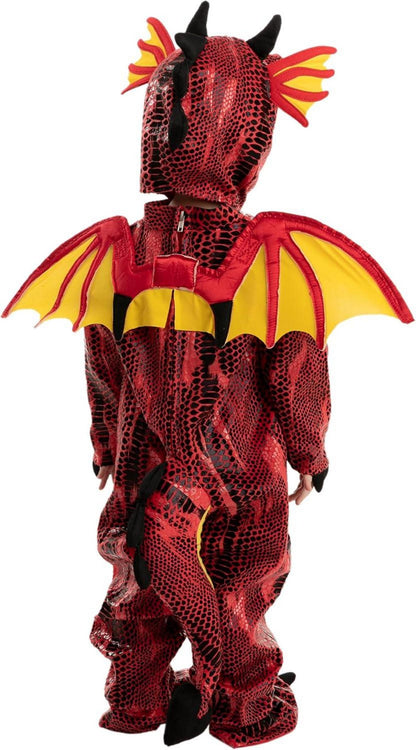 Kleines Drachenkostüm für Kinder, Halloween Dress-up Spielzeug Rot