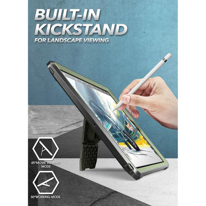 Schutzhülle für iPad 9./8./7. Gen. mit Ständer & Displayschutz Grün