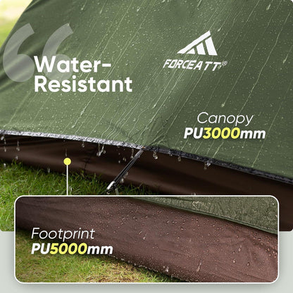 Forceatt Zelt 2/3/4 Personen Camping Wasserdicht 3-4