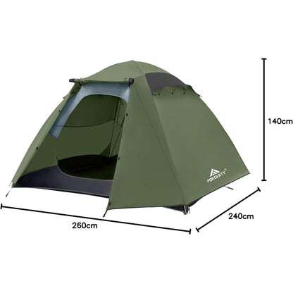 Forceatt Zelt 2/3/4 Personen Camping Wasserdicht 3-4