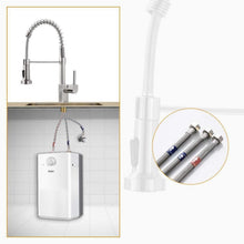 Niederdruck Küchenarmatur mit Brause – Gebürstetes Nickel