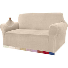Elastischer Sofabezug 2-Sitzer Beige – Modern & Schutz für Ihr Sofa