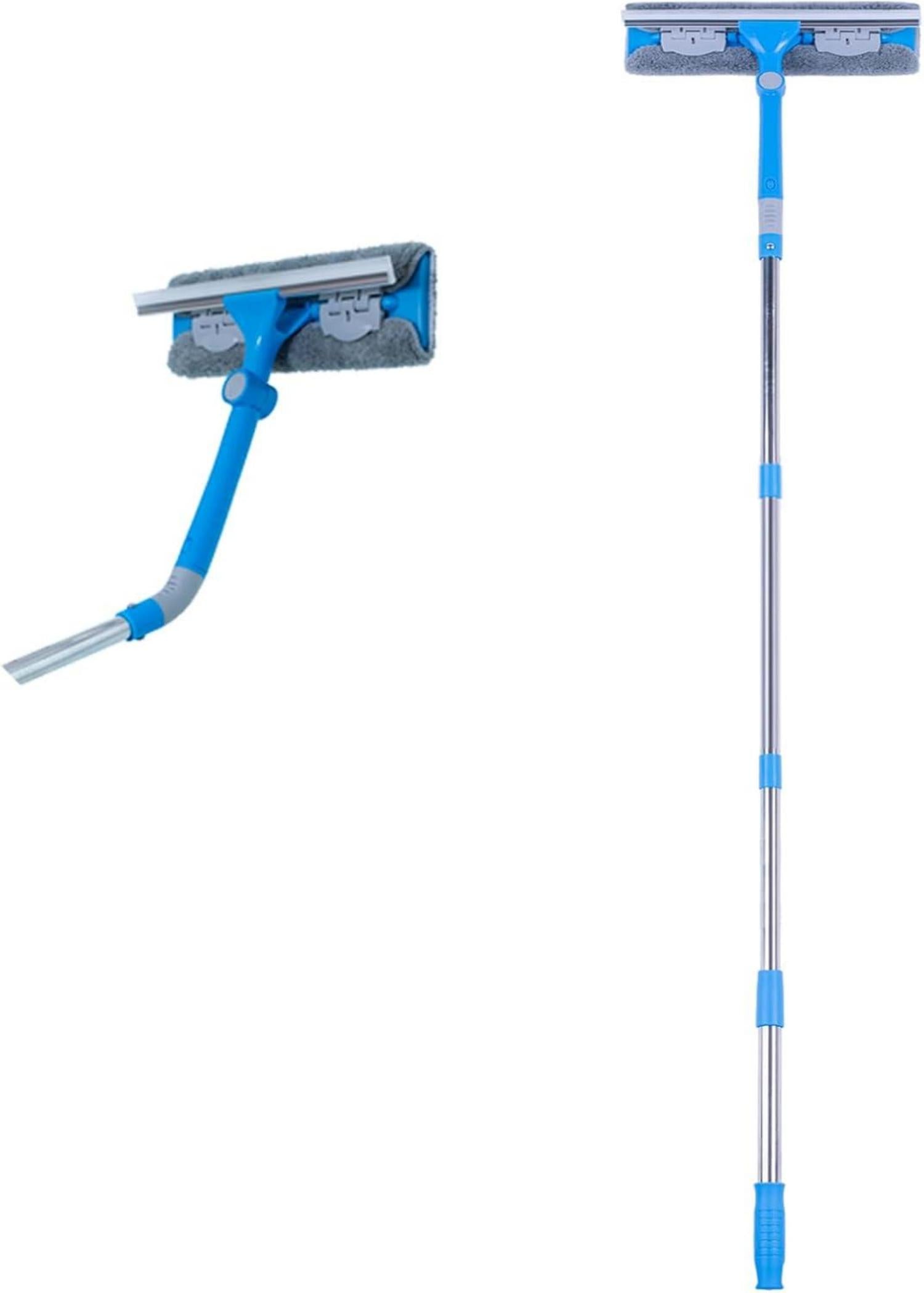 3-in-1 Teleskop Fensterwischer Abzieher Set 31cm Wischgelenk