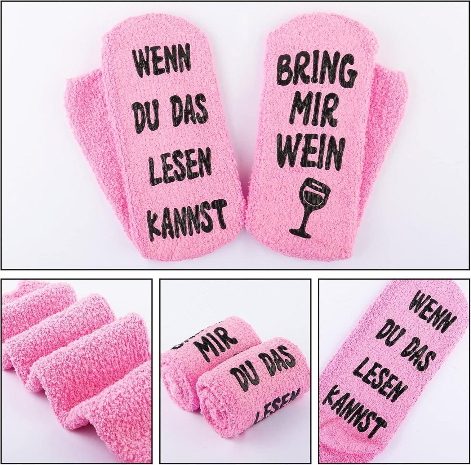 Wein Socken Damen Lustiges Motiv Geburtstagsgeschenk Einheitsgröße