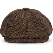Newsboy Mütze Fischgräten Tweed 8-Panel Gatsby Cap Herren Damen 61-63cm