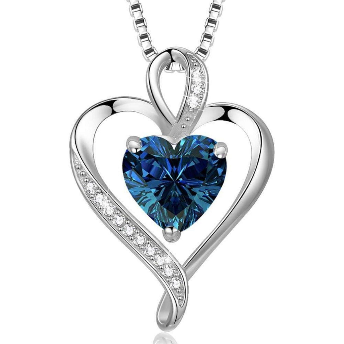Silber Herz Halskette Damen 925 Sterling Silber Geschenk