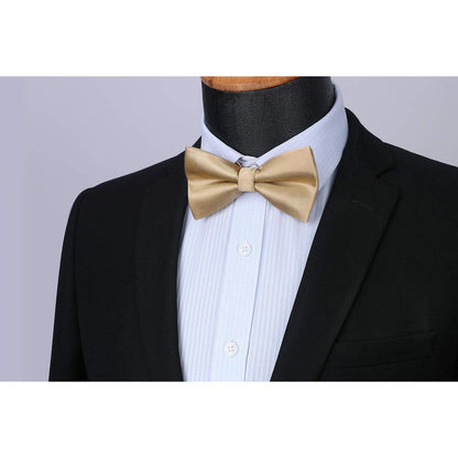 Herren Fliege vorgebunden Champagner Paisley verstellbar