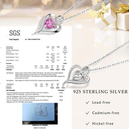 Silber Herz Halskette Damen 925 Sterling Silber Geschenk