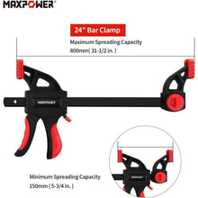 Einhandzwingen Set 600 mm 4 Stück für Holzbearbeitung