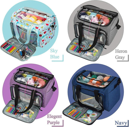 Garntasche Oxford-Tuch für Stricknadeln & Häkelset, 38,1 x 27,9 x 25,4