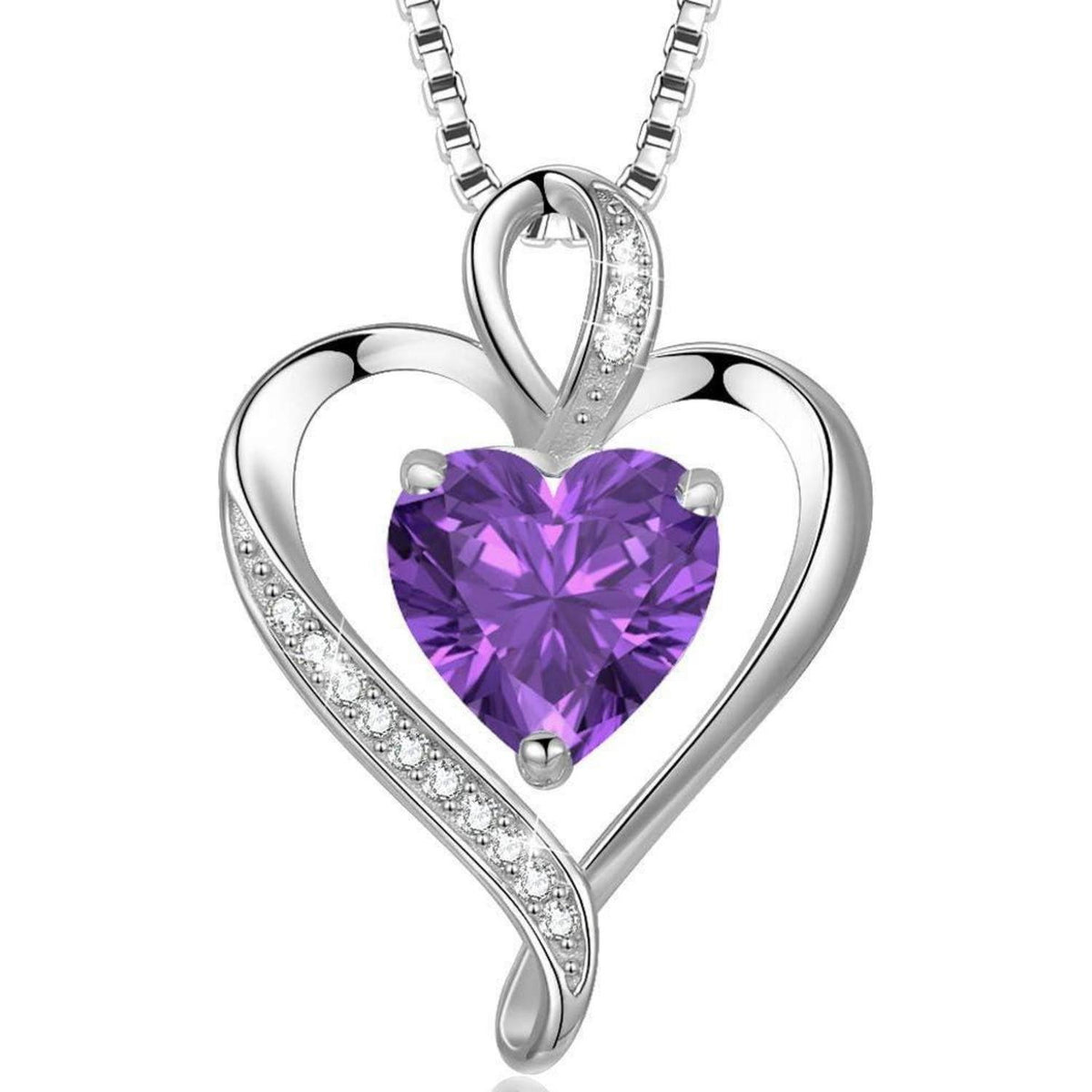 Silber Herz Halskette Damen 925 Sterling Silber Geschenk