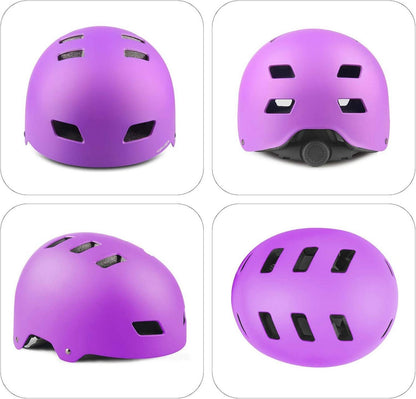Fahrradhelm für Kinder CE-Zertifiziert Violett für 3-14 Jahre