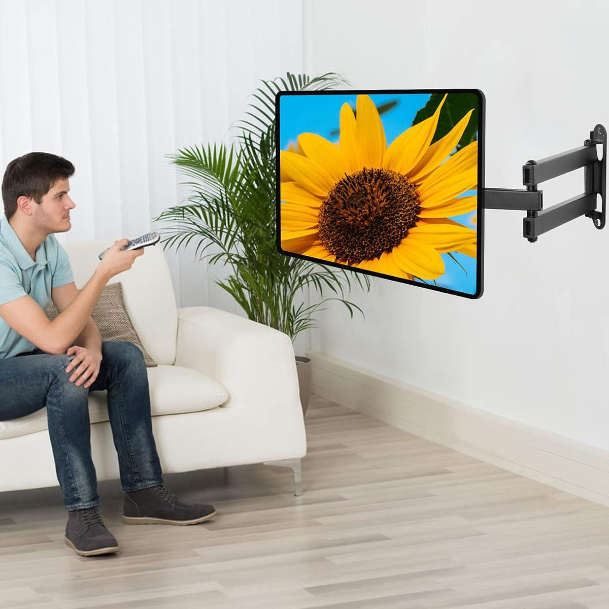 Suptek TV Wandhalterung Schwenkbar für 13-30 Zoll LED LCD TV