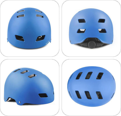 Kinder Fahrradhelm CE-Zertifizierung für Fahrrad Skateboard Blau S