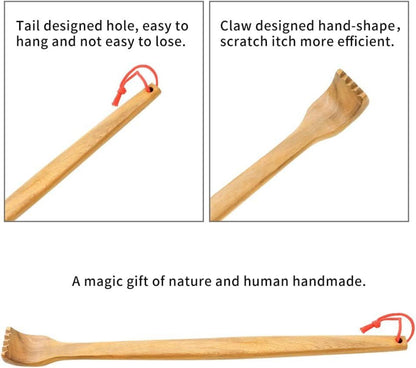 Holz Rckenkratzer Set Handheld Rckenmassagegert Entspannung
