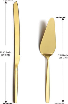 Gold Kuchen Servierset Kuchenmesser Server-Set Hochzeit