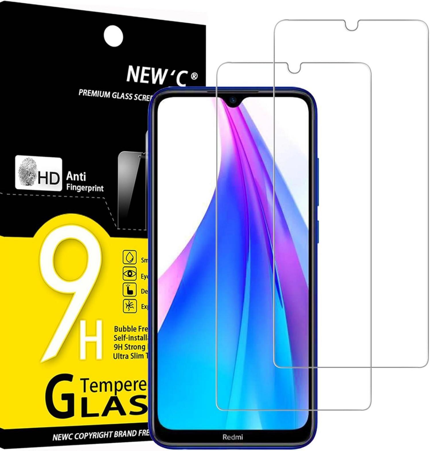 Panzer Schutzglas Xiaomi Redmi Note 8T 2er Set 9H Ultra-klar