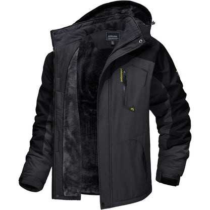 Herren Winter Skijacke Fleece Gefüttert Outdoorjacke