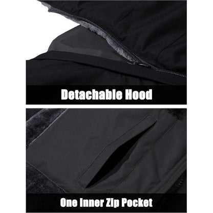 Herren Winter Skijacke Fleece Gefüttert Outdoorjacke