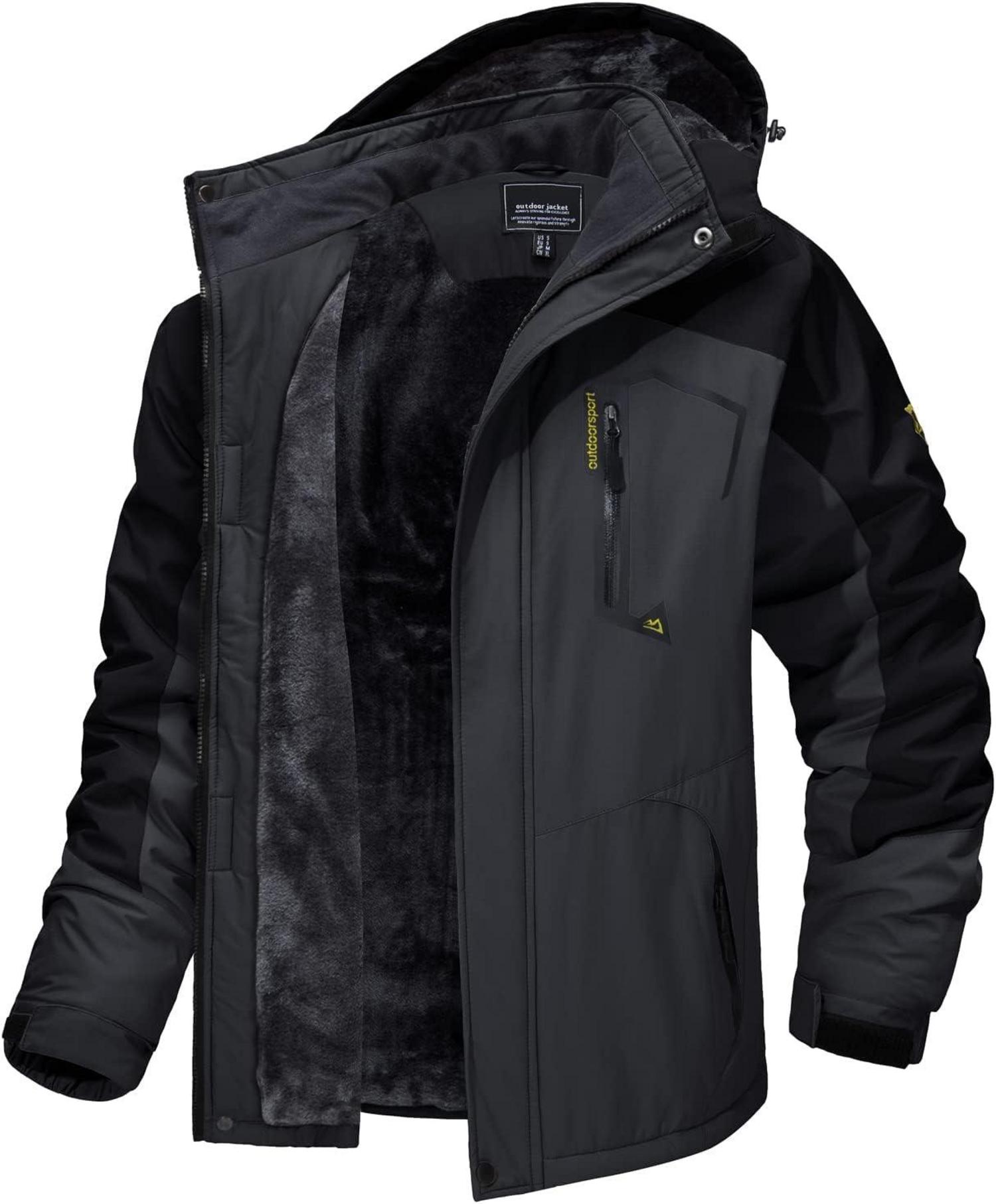 Skijacke Herren Winter Fleece Gefüttert Outdoor Softshell Wasserdicht