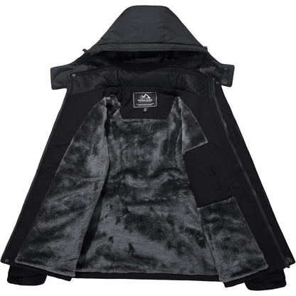 Herren Winter Skijacke Fleece Gefüttert Wasserdicht