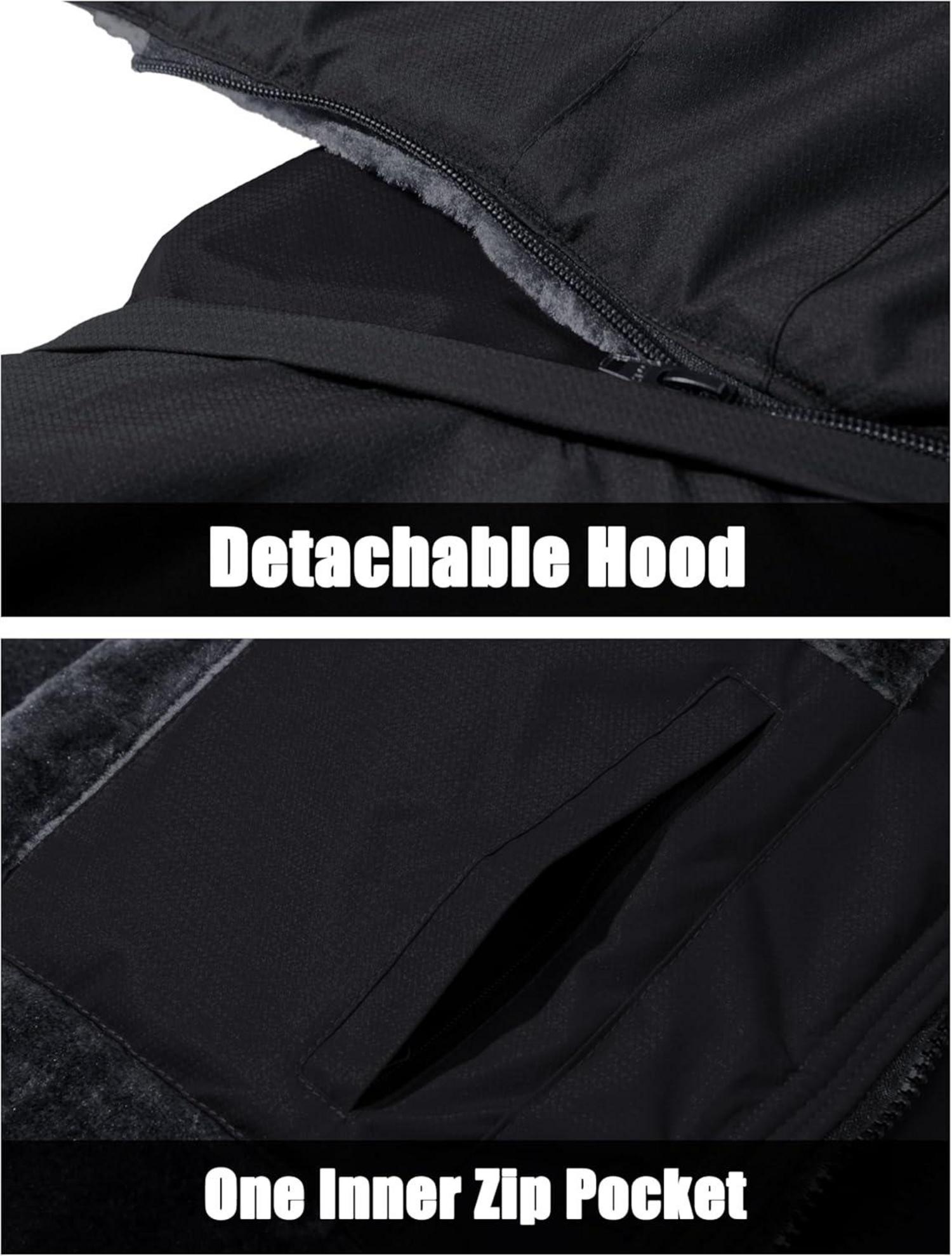 Herren Winter Skijacke Fleece Gefüttert Outdoor Softshelljacke
