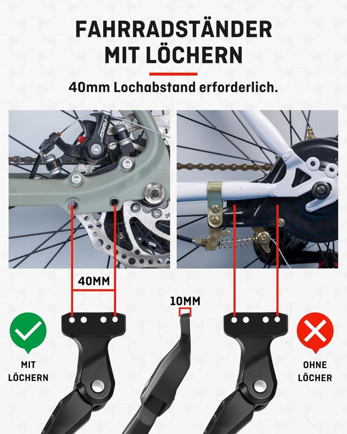 Fahrradständer Aluminiumlegierung 35kg Belastung 24-29 Zoll Stabil