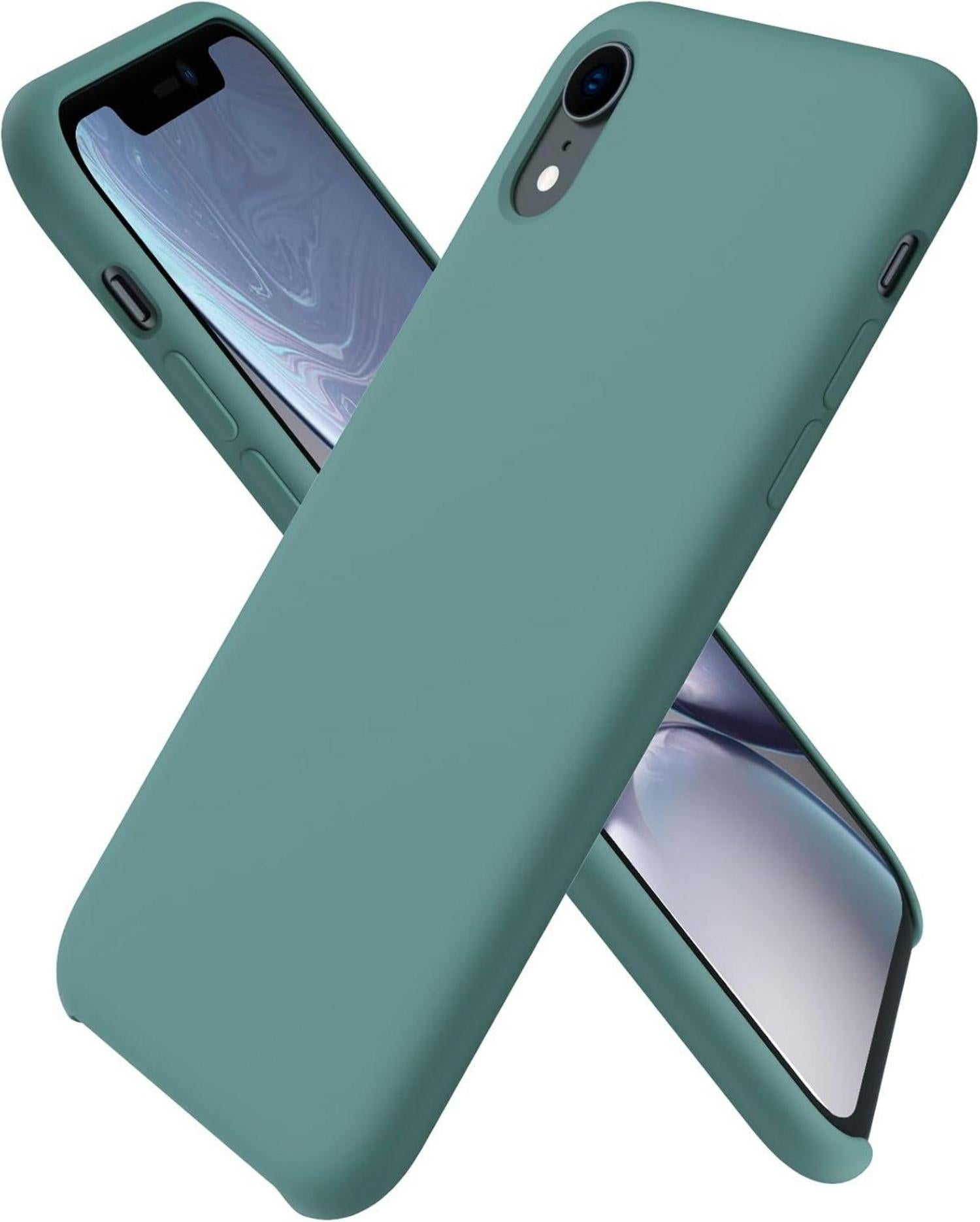 iPhone XR Silikon Case Hülle Flüssiges Silikon Handyhülle Schutz 6,1