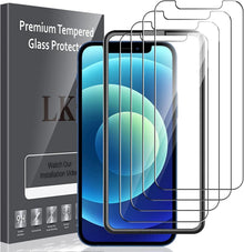 Schutzfolie 4er Pack für iPhone 12 Pro, 9H Panzerfolie Transparent