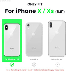 ORNARTO iPhone XS/X Silikon Case | Ultra Dünn | Handyhülle