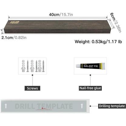 Findking 40cm Eschenholz Magnetischer Messerstreifen für die