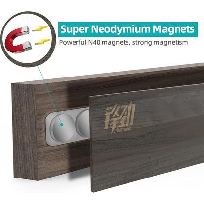 Findking 40cm Eschenholz Magnetischer Messerstreifen für die