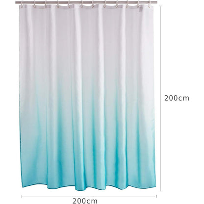 Duschvorhang Stoff Aquamarin 200x200cm Antibakteriell Waschbar