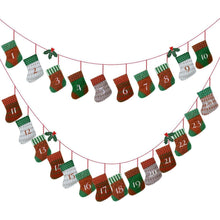 Kesote Adventskalender zum Befüllen 24 Aufhängen